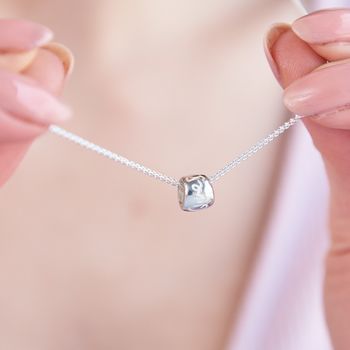 Que Sera Worry Bead Recycled Silver Necklace, 2 of 9