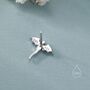 Mismatched Dragon Stud Earrings In Sterling Silver, thumbnail 2 of 12