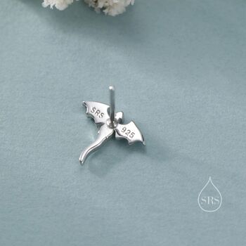 Mismatched Dragon Stud Earrings In Sterling Silver, 2 of 12