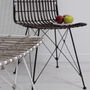 Rattan Scandi Style Dining Chair Brown, thumbnail 5 of 5