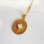 Blooming Lotus Moonstone Necklace In 18k Gold Vermeil, thumbnail 2 of 8
