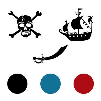 Pirate Stamp Set, 2 of 3
