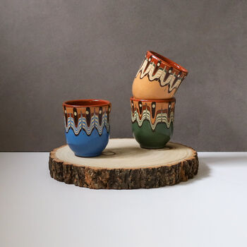 Set Of Five Ceramic Espresso Cups, Mix Colours, 4 of 5