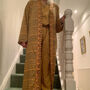 Upcycled Indian Silk Dressing Gown Nature, thumbnail 3 of 3