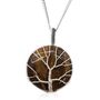 Tigers Eye Tree Of Life Gemstone Necklace, thumbnail 1 of 4