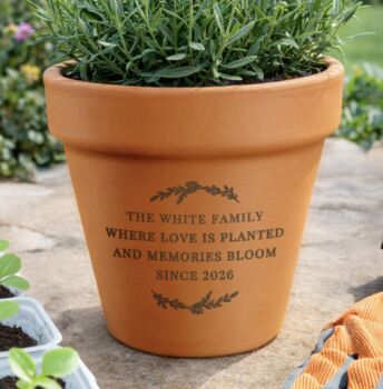 Personalised Terracotta Plant Pot, 3 of 4