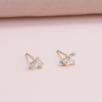 'Little Something' Crystal Butterfly Birthday Earrings, 5 of 8