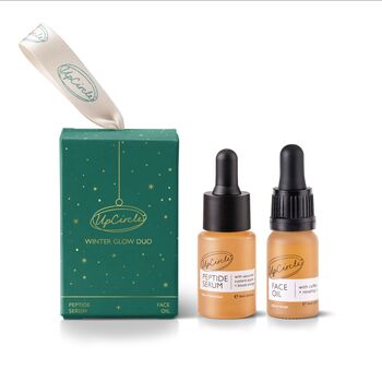 Winter Glow Christmas Bauble Gift Set Peptide Serum + Face Oil, 5 of 7