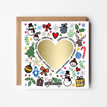 Childrens Surprise Scratch Reveal Christmas Card, 3 of 4