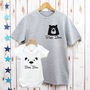 Papa Bear And Baby Bear Matching T Shirt Set, thumbnail 1 of 7
