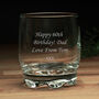 Any Message Engraved Whisky Glass, thumbnail 2 of 6