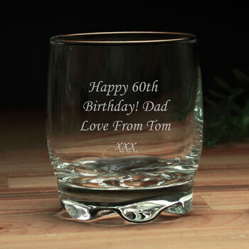 Any Message Engraved Whisky Glass, 2 of 6