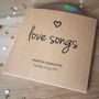 Set Of 10 Personalised 'Love Songs' CD Sleeve Favours, thumbnail 1 of 2