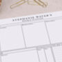 Pink Floral Personalised Weekly Planner Desk Pad, thumbnail 3 of 4