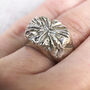 Sterling Silver Textured Signet Style Ring, thumbnail 2 of 11