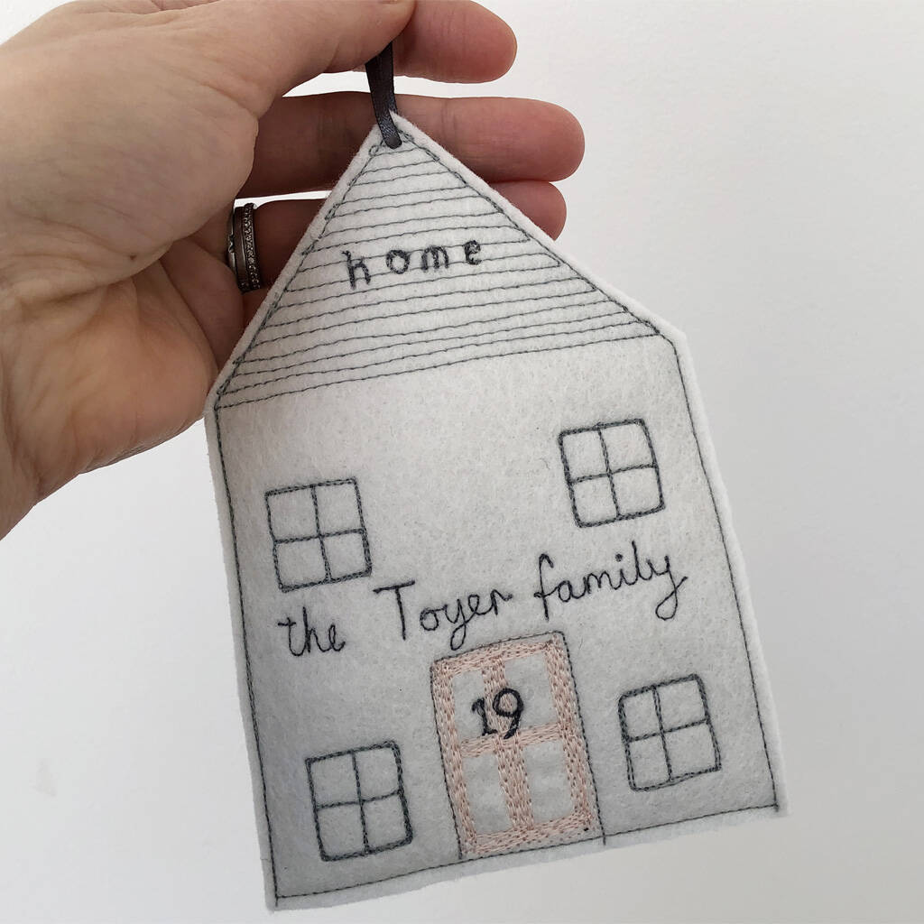 Home Personalised Felt Decoration By Lotta's House
