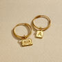 Personalised Dinky Story Charm Hoop Earrings, thumbnail 3 of 8
