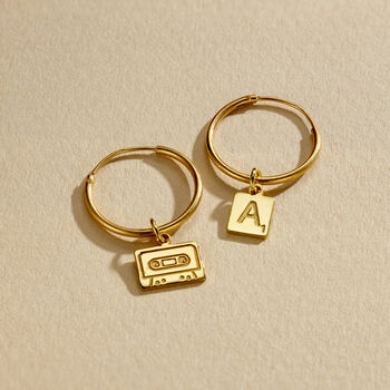 Personalised Dinky Story Charm Hoop Earrings, 3 of 8