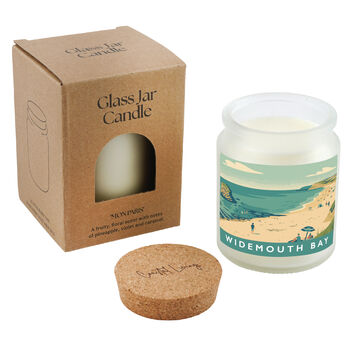 Widemouth Bay Scented Glass Jar Candle • Cornwall • Cornish Gift • Coastal Living • Gift Box, 3 of 3