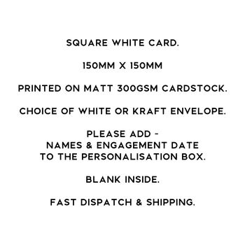 Personalised Red Heart Engagement Card, 8 of 8
