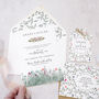 'Secret Garden' Wedding Invitations, thumbnail 3 of 6