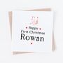 Happy First Christmas Personalised Card, thumbnail 2 of 3