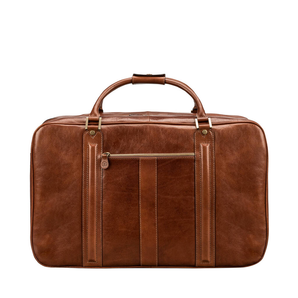 The Finest Italian Men's Leather Suitcase. 'Maurizio' By Maxwell Scott