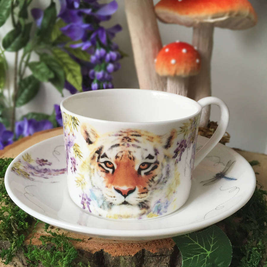 tiger tribe vintage tea set