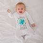 Personalised Space Little Brother Sister Babygrow / Top, thumbnail 1 of 3