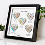 Wedding Anniversary Personalised 3D Heart Map Locations Anniversary Gift, thumbnail 8 of 12