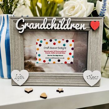 Personalised Grandchildren Photo Frame Birthday Gift, 2 of 12