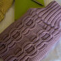 Cashmere Hand Knit Hot Water Bottle *Rose Pink, thumbnail 2 of 3