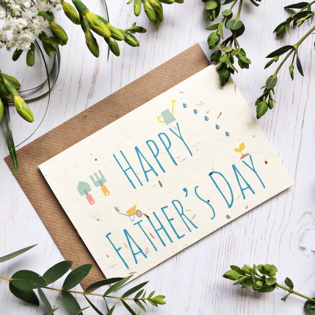 Plantable Father's Day Card Grows Into Wildflowers, 1 of 3