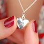 Personalised Hammered Gold Heart Locket, thumbnail 4 of 9