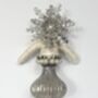 Retro Inspired Silver Angel Christmas Droplet, thumbnail 5 of 6
