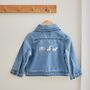 Personalised Welcome Children's Denim Jacket, thumbnail 1 of 4