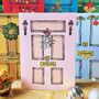 Six Christmas Doors Card Set Recycled, thumbnail 4 of 9