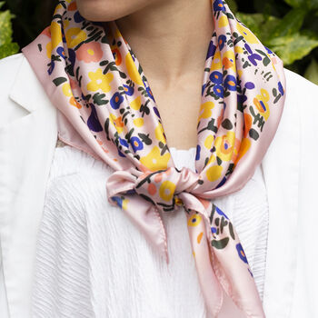 Personalised Name Floral Square Scarf, 4 of 12