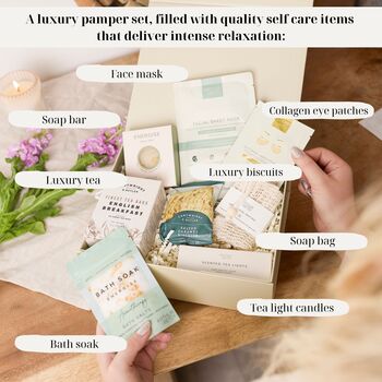 Head To Toe Spa Box Pamper Hamper Gifts For Women, 5 of 10