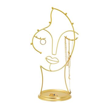 Gold Abstract Face Jewellery Stand, 2 of 2