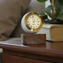 Golf Ball Clock With Personalised Wood Plinth, thumbnail 1 of 12