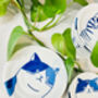 Cute Japanese Ceramic Dinnerware Cat Plate Mike, thumbnail 2 of 3