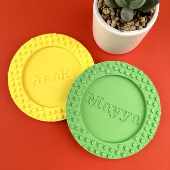 Personalised Lego Compatible Coaster, 2 of 11