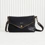 Luxury Black Leather Stud Handbag With Optional Personalisation, thumbnail 1 of 5