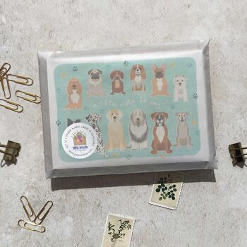 Dog Breeds Pet Lover Set Of Six Note Cards And Envelopes, 4 of 6