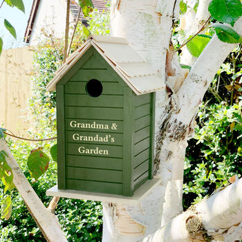 Personalised Wooden Bird Box, 4 of 7