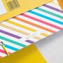 Rainbow Notebook | Elastic Enclosure | Striped Pattern, thumbnail 4 of 6