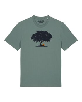 Wild Camping Tree Organic Cotton T Shirt, 2 of 3