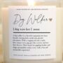 Dog Walker Gift Definition Scented Candle, thumbnail 4 of 6