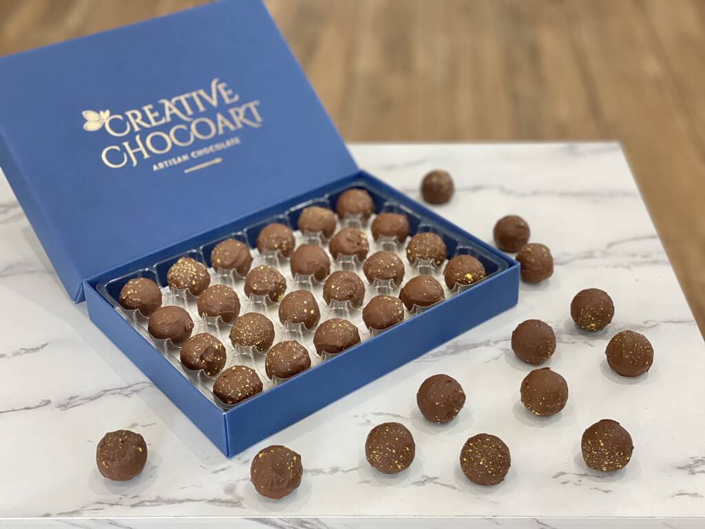 Baileys Milk Chocolate Truffles Box Of Twenty Four By Creative Chocoart